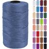 Uiopa Fettuccia per Borse a Uncinetto, 3mm x 200m Filato Uncinetto in Polipropilene, Filo Crochet Yarn per Borse, Fai da Te, Decorazioni, Artigianato
