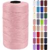 Uiopa Fettuccia per Borse a Uncinetto, 3mm x 200m Filato Uncinetto in Polipropilene, Filo Crochet Yarn per Borse, Fai da Te, Decorazioni, Artigianato