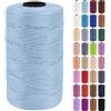 Uiopa Fettuccia per Borse a Uncinetto, 3mm x 200m Filato Uncinetto in Polipropilene, Filo Crochet Yarn per Borse, Fai da Te, Decorazioni, Artigianato