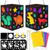 Sprinlot Set di Lanterne Artigianali, 2 pezzi 14 x 20 cm Lanterna di San Martino, Lanterne Animali, Regalo Feste con Lanterne, Parata Delle Lanterne di San Martino di Halloween