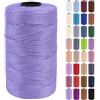Uiopa Fettuccia per Borse a Uncinetto, 3mm x 200m Filato Uncinetto in Polipropilene, Filo Crochet Yarn per Borse, Fai da Te, Decorazioni, Artigianato