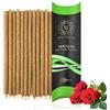 MUT22 12 Bastoncini di Incenso di Palo Santo Artigianali con Rosa, di Origine Peruviana, Lunga Durata 90 Minuti