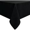 smiry Tovaglia effetto lino, lavabile, effetto loto, rettangolare, 140 x 220 cm, impermeabile, antimacchia, colore nero