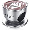 Amuefer Tazza di Caffè Charm Compatibili Bracciale Collana, Argento Sterling Ciondolo Natale Gioielli Regali per le Donne Ragazza Moglie Bambini Amici