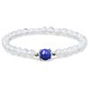 COAI Bracciale da Donna con Perle di Pietra di Luna e Perla Centrale in Lapislazzuli
