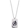 Marvel Collana in acciaio inox con ciondolo Spider-Man/Thanos/Avengers/Black Panther per bambini, lunghezza 56 cm