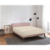 GLHOME Idee per la casa Lenzuolo sotto con Angoli Elastici Coprimaterasso 100% Puro Cotone Lenzuola Copri Materasso in Vari Colori Tinta Unita - Beige - Matrimoniale