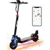 HITWAY Monopattino Elettrico per Adulti10 Pollici, Batteria 15,6-27AH Motore da 500W, Pieghevole, 3 Modalità di velocità, Velocità Massima 25 km/h, Pneumatico Tubeless, Indicatori di Direzione, APP