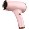 Milageto Asciugacapelli da viaggio senza fili, piccolo, asciugacapelli per la cura dei capelli, leggero, potente per la cura dei capelli ad asciugatura rapida, ROSA