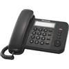 Panasonic KX-TS 520 Telefono Fisso, Nero