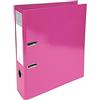 Exacompta - Cod. 53624E - 1 Raccoglitore a leva Iderama® con anelli a D - Cartoncino lucido - Dorso 70mm - F.to esterno 30x32cm per A4 maxi - Rosa