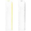 Zelten 2 pezzi A5 6 fori segnapagina righello in plastica raccoglitore righello divisore per quaderno rivista Journal (GRuler, A5)