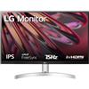 LG 24MK600M-W Monitor Full HD 24" IPS 75Hz Silver