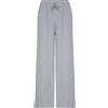Van Der Rich ® - Pantaloni a Gamba Larga con Coulisse in Tinta Unita - Donna (Grigio Chiaro, TU)