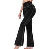 Chasehot Pantaloni Yoga Donna Vita Alta, Leggings a Zampa Elefante con Tasche Flared Pantaloni Tuta Donna Elastique per Fitness Pilates Lavoro-Nero-M-31