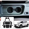 Ruiya per Toyota Yaris Cross 2021-2024 Antiscivolo Interno Tappetini, Tappetini in Gomma per Auto Tappetino Bracciolo Protezione Scanalatura Porta Interni Tappetini Gomma Accessori Yaris Cross