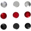 MQYFRBDJ Pulsante di rilascio dell'otturatore della fotocamera for persiane da 100 pezzi Nero Rosso Argento Piatto Convesso Concavo