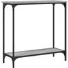 vidaXL Tavolino Consolle Grigio Sonoma 75x30,5x75 cm Legno Multistrato