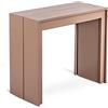 STONES HOME FURNITURE Stones Pinocchio Consolle-Tavolo da Pranzo allungabile, MDF, 90 x 42,5/302,5 x H 76 cm