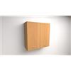 Alfredo Calandrelli PENSILE SCOLAPIATTI H 90xL 60xP 33 COMPLETO DI SCOLAPIATTI IN ACCIAIO INOX (FAGGIO)