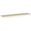 vidaXL Scaffale a Parete Rovere e Bianco 120x23,5x3,8 cm in MDF