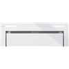 GLOBALO cappa da incasso, cappa da cucina sottopensile, cappa da incasso, serie vetro temperato, Gingero 80.1 White