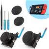 YHX-OU Joystick Sticks 3D joystick per Nintendo Switch NS OLED Switch Lite joystick controller 3D Joystick Analogico Stick, Controller 2 pz + 2 tappi Thumbstick + attrezzi