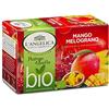 L'Angelica, Infuso Bio Mango e Melograno, Infuso a base di Mango e Melograno, Infuso Biologico e Antiossidante, Tisana Bio, Tisana Antiossidante, 10 Confezioni da 15 Filtri