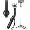 Spigen Bastone Selfie Compatibile con MagSafe Wondersnap MagFit S571W, Selfie Stick Bluetooth con Telecomando, Treppiede Magnetico Portatile per iPhone, Galaxy, Pixel, Xiaomi, GoPro etc - Nero