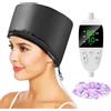Biutee Cuffia Riscaldante per Capelli, Regolazione della Tempistica e della Temperatura, Cuffia Termica per Capelli，Adatto per l'Uso in Spa, Saloni e Casa (Nero)