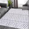 Zstar Tappeto da soggiorno, morbido lavabile in lavatrice, moderno tappeto boho per camera da letto sotto il tavolo da pranzo, tappeto antiscivolo per interni per casa e ufficio, 120 x 170 cm