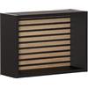 Schildmeyer Ekko 154140 - Scaffale con pannello acustico, 40,2 x 15,7 x 12,5 cm, colore: Nero opaco