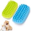Nobleza Spazzola da Toeletta per Cani, Spazzola per Il Bagno del Cane e del Gatto, 2 Pezzi in Gomma di Silicone per la Cura dei Cani, Spazzola per Massaggi, Spazzola per la Pulizia dei peli