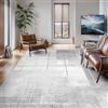 Vamcheer Tappeto Sala Moderno Geometrico- Astratto Design Moderni Tappeto Salotto,Tappeto lavabile,Decoration salon y casa, Moquette Grandi Antiscivolo Morbido,Grigio bianco Chiaro 120x170 cm