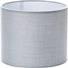 ORION LIGHTSTYLE Paralume in tessuto, 20 cm, attacco E27, E14, lampada da tavolo rotonda, colore grigio