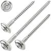 SCREW REBEL 200 pezzi SCREW REBEL Viti Spengler da 4,5 x 50 mm in acciaio inox A2, con rondella di tenuta in EPDM, diametro 15 mm, TX 20