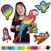 Fat Brain Toys Jixelz Set Up in the Air Puzzle Art Pixelated per bambini, adatto per ragazzi e ragazze dai 6 anni in su