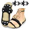 Taozoey Ramponi Ghiaccio, 11 Denti Ice Grips, Ramponi Antiscivolo, Ramponi da Neve Antiscivolo, Ramponcini per Scarpe, Ice Tacchetti per Camminare su Neve e Ghiaccio, Escursionismo
