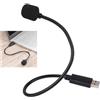 Doukesh Mini Microfono USB, Mini Microfono a Spina, 360° Condensatore Omnidirezionale Microfono, Mini Microfono Portatile, con Collo di Cigno Regolabile, Piccolo Microfono Cablato per Computer, Registrazione