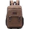 DEEVORCA Moda Tela Zaino Uomo Zainetto per 10.9 Pollici iPad Multiple Tasche Borsa a Tracolla Convertibile Borsa sul Petto Casuale Viaggio Scuola Quotidiano Lavoro Uomo Messaggero Sacchetto Marrone