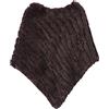 WSPDSD Vera pelliccia lavorata a maglia in pelliccia di coniglio poncho gilet gilet moda avvolgente cappotto Vtg scialle signora pelliccia naturale festa di nozze all'ingrosso - 7 caffè, taglia unica