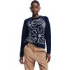 Desigual Maglione da Donna A Maglia Spessa Felpa, Blu, XL