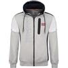 Geographical Norway Fagozip Men Felpa con Cappuccio, Gris Clair, S Uomo