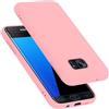 Cadorabo Custodia per Samsung Galaxy S7 Edge in Liquid Rosa - Morbida Cover Protettiva Sottile di Silicone TPU con Bordo Protezione - Ultra Slim Case Antiurto Gel Back Bumper Guscio