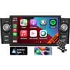CHARGONIC Radio per Auto Android 12 con CarPlay Wireless e Android Auto per Fiat Grande Punto Linea 2007-2012, 7 Pollici Radio per Auto con GPS, Bluetooth, Mirror Link, Controllo del Volante (8core 4GB+64GB)