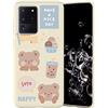 Yoedge Cover Compatibile con Samsung Galaxy S9 5,8, Bianca Silicone Morbido TPU Custodia con Disegni Cartoni, Ultra Sottile Antiscivolo Antiurto Protezione Case per Samsung S9 - Orso 1