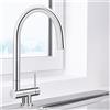 Blanco Coressa rubinetto da cucina, installazione sottofinestra, orientabile, 521543, Coressa cromo [Rubinetteria da Cucina > Rubinetti da Cucina per Installazione Sottofinestra]