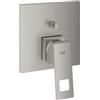 Grohe Eurocube rubinetto vasca da incasso, miscelatore monocomando, 24062DC0, Eurocube supersteel [Rubinetteria Bagno > Rubinetteria Vasca]