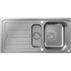 hansgrohe S44 lavello da cucina, 43366800, S440-A517 S44 acciaio inox spazzolato [Lavelli da Cucina > per Base Sottolavello a partire da 60 cm]