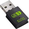 calonny Adattatore Bluetooth WiFi USB, ricevitore esterno di rete wireless a doppia banda 2,4/5 Ghz da 600 Mbps, mini dongle WiFi per PC/laptop/desktop